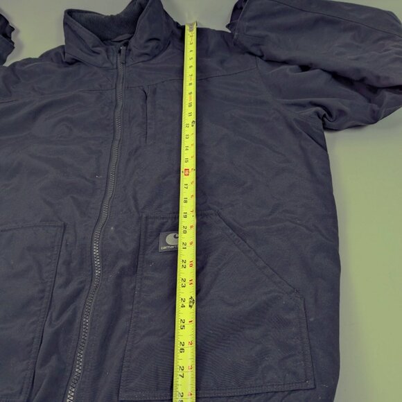 Carhartt Jacket Mens Corduroy Collar Fleece Lined Nylon Black Zip J199? 3XL - Picture 14 of 16